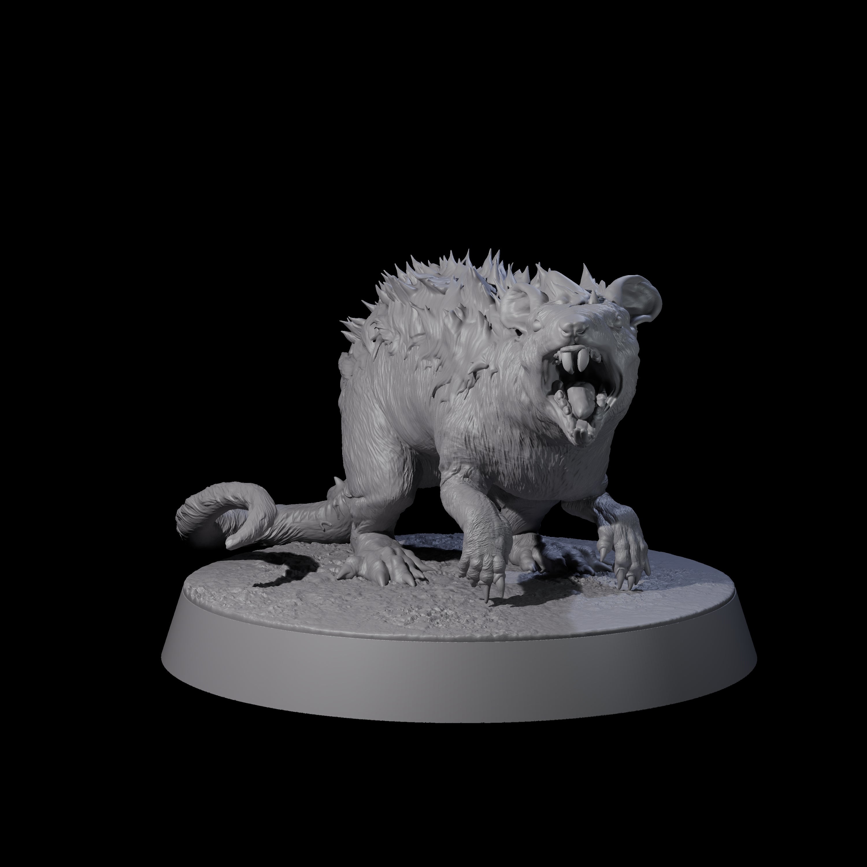 Spikey Rat Miniature for Dungeons and Dragons, Pathfinder or other TTRPGs