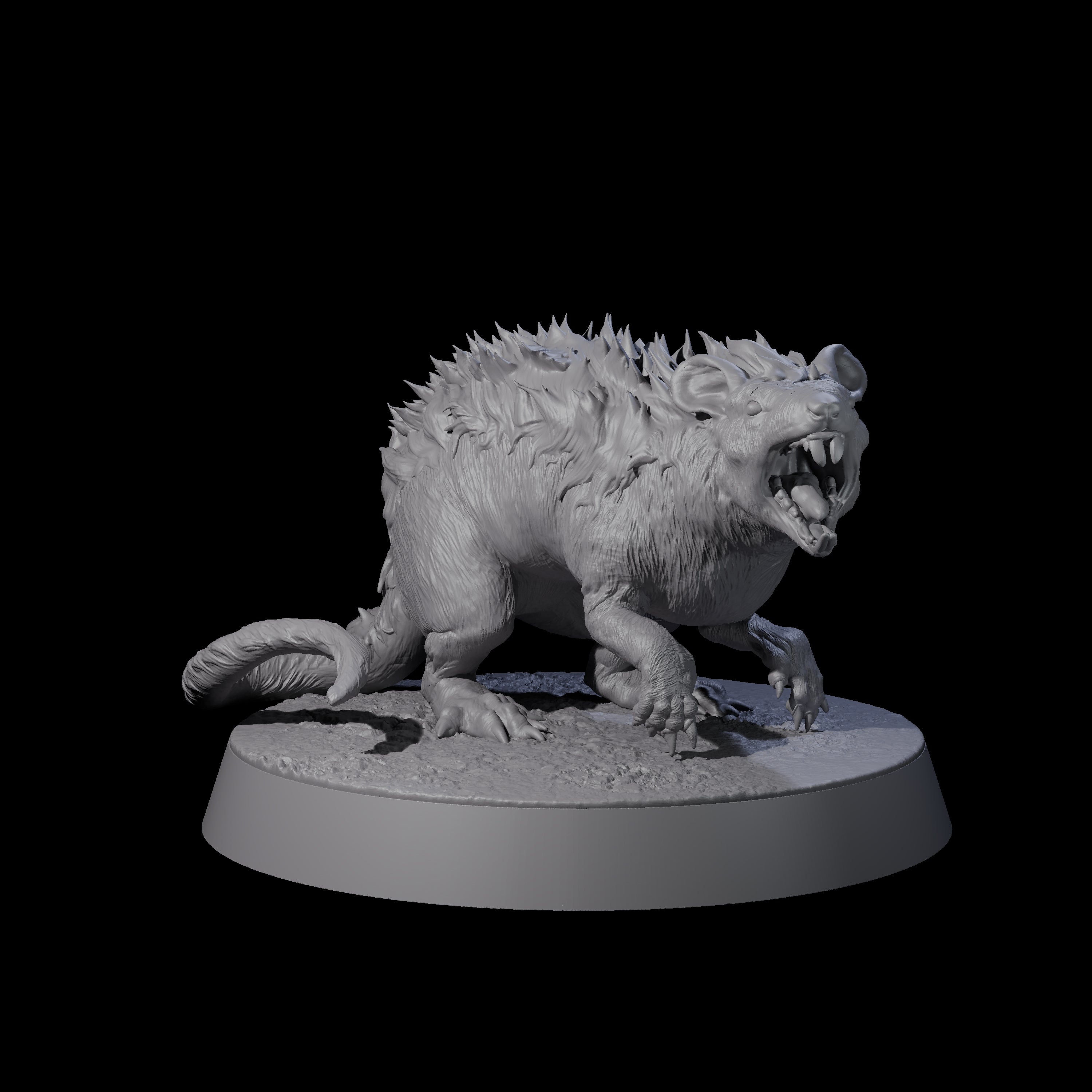 Spikey Rat Miniature for Dungeons and Dragons, Pathfinder or other TTRPGs