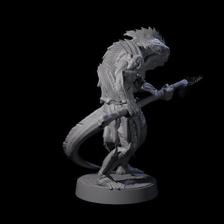 Spikey Sahuagin Attacker A Miniature for Dungeons and Dragons, Pathfinder or other TTRPGs