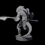 Spikey Sahuagin Attacker A Miniature for Dungeons and Dragons, Pathfinder or other TTRPGs