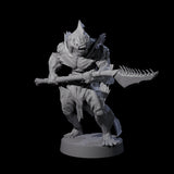 Spikey Sahuagin Attacker A Miniature for Dungeons and Dragons, Pathfinder or other TTRPGs