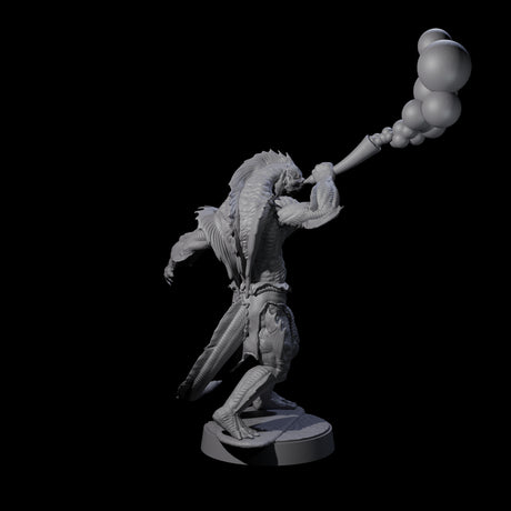 Spikey Sahuagin Attacker B Miniature for Dungeons and Dragons, Pathfinder or other TTRPGs