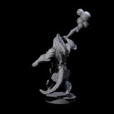Spikey Sahuagin Attacker B Miniature for Dungeons and Dragons, Pathfinder or other TTRPGs