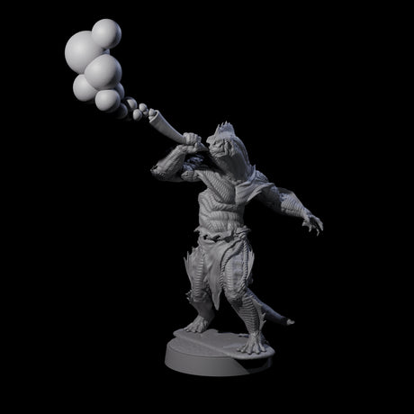 Spikey Sahuagin Attacker B Miniature for Dungeons and Dragons, Pathfinder or other TTRPGs