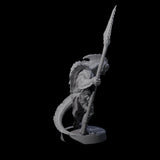 Spikey Sahuagin Attacker C Miniature for Dungeons and Dragons, Pathfinder or other TTRPGs