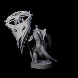 Spikey Sahuagin Attacker D Miniature for Dungeons and Dragons, Pathfinder or other TTRPGs