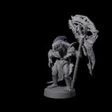 Spikey Sahuagin Attacker D Miniature for Dungeons and Dragons, Pathfinder or other TTRPGs
