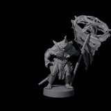 Spikey Sahuagin Attacker D Miniature for Dungeons and Dragons, Pathfinder or other TTRPGs