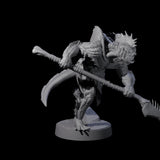 Spikey Sahuagin Attacker E Miniature for Dungeons and Dragons, Pathfinder or other TTRPGs