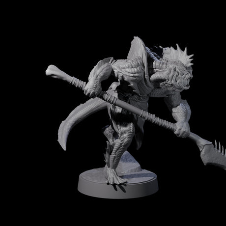 Spikey Sahuagin Attacker E Miniature for Dungeons and Dragons, Pathfinder or other TTRPGs
