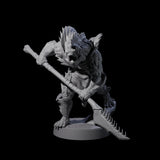 Spikey Sahuagin Attacker E Miniature for Dungeons and Dragons, Pathfinder or other TTRPGs