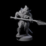 Spikey Sahuagin Attacker F Miniature for Dungeons and Dragons, Pathfinder or other TTRPGs