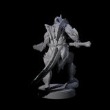 Spikey Sahuagin Attacker F Miniature for Dungeons and Dragons, Pathfinder or other TTRPGs