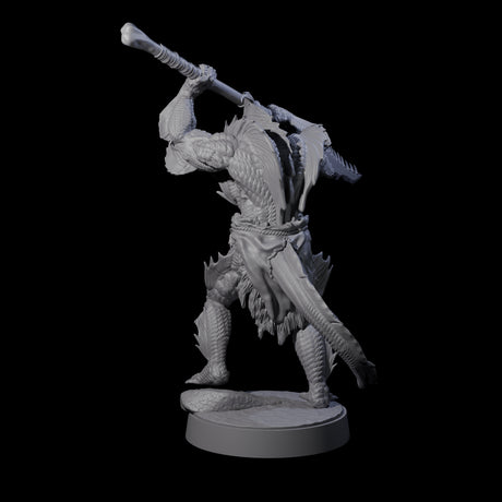 Spikey Sahuagin Attacker G Miniature for Dungeons and Dragons, Pathfinder or other TTRPGs