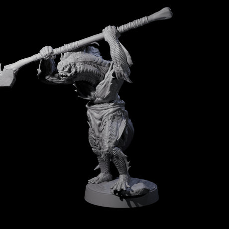 Spikey Sahuagin Attacker G Miniature for Dungeons and Dragons, Pathfinder or other TTRPGs