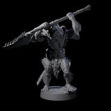 Spikey Sahuagin Attacker G Miniature for Dungeons and Dragons, Pathfinder or other TTRPGs
