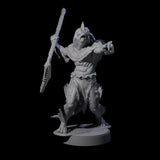 Spikey Sahuagin Attacker H Miniature for Dungeons and Dragons, Pathfinder or other TTRPGs