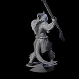 Spikey Sahuagin Attacker H Miniature for Dungeons and Dragons, Pathfinder or other TTRPGs