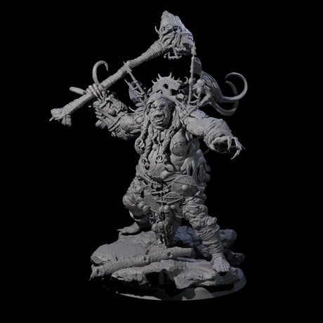 Spiky Hill Giant Matron A Miniature for Dungeons and Dragons, Pathfinder or other TTRPGs