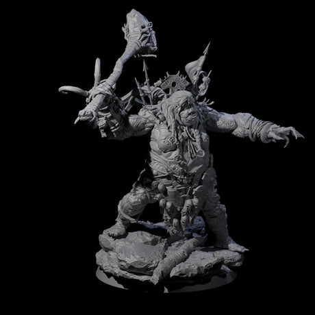 Spiky Hill Giant Matron A Miniature for Dungeons and Dragons, Pathfinder or other TTRPGs