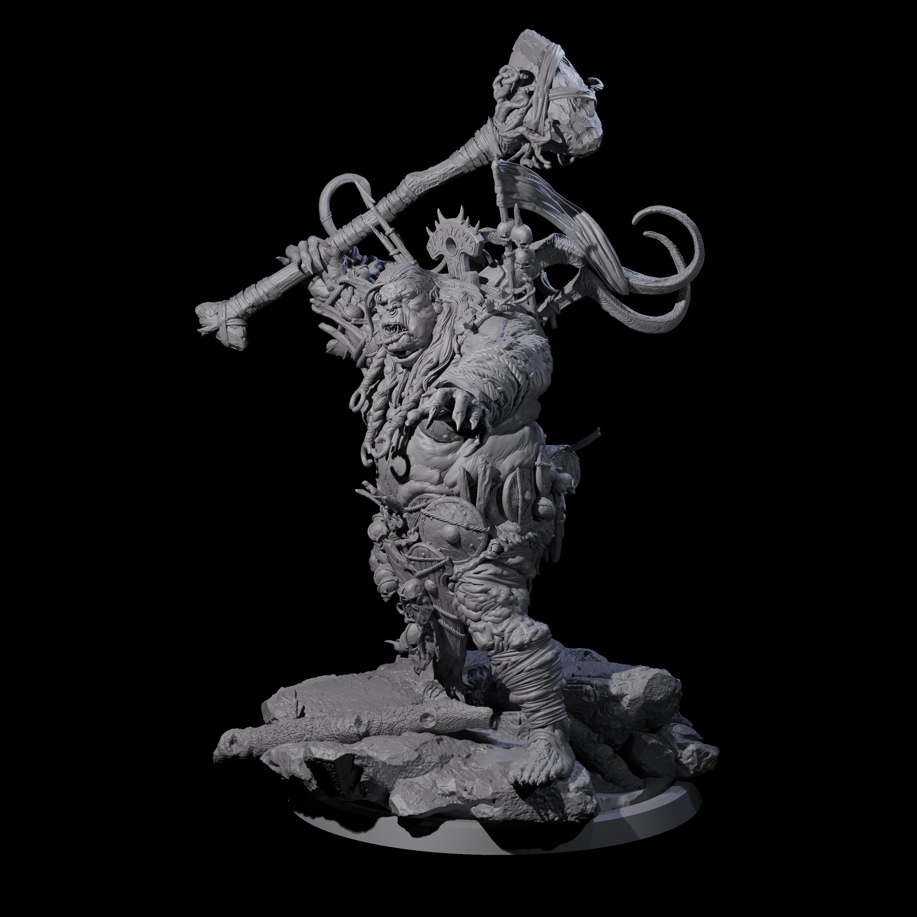 Spiky Hill Giant Matron A Miniature for Dungeons and Dragons, Pathfinder or other TTRPGs