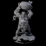 Spiky Hill Giant Matron B Miniature for Dungeons and Dragons, Pathfinder or other TTRPGs