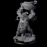 Spiky Hill Giant Matron B Miniature for Dungeons and Dragons, Pathfinder or other TTRPGs
