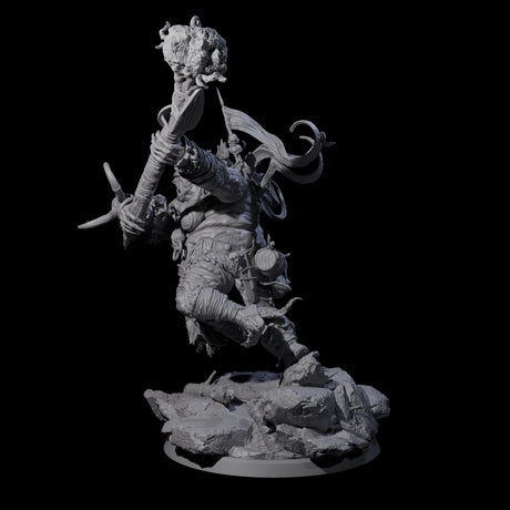 Spiky Hill Giant Matron C Miniature for Dungeons and Dragons, Pathfinder or other TTRPGs