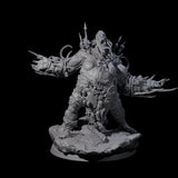 Spiky Hill Giant Matron D Miniature for Dungeons and Dragons, Pathfinder or other TTRPGs