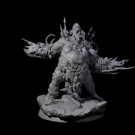 Spiky Hill Giant Matron D Miniature for Dungeons and Dragons, Pathfinder or other TTRPGs