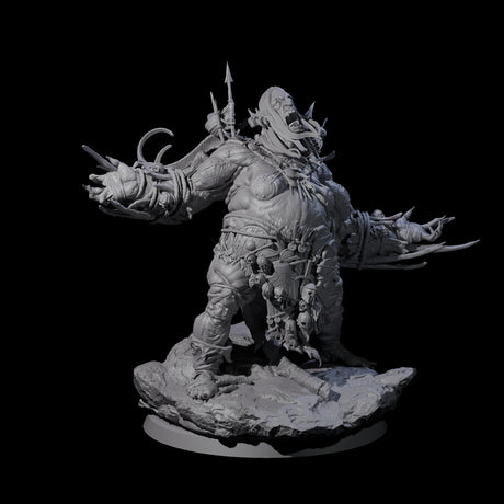 Spiky Hill Giant Matron D Miniature for Dungeons and Dragons, Pathfinder or other TTRPGs