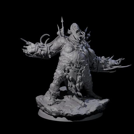 Spiky Hill Giant Matron D Miniature for Dungeons and Dragons, Pathfinder or other TTRPGs