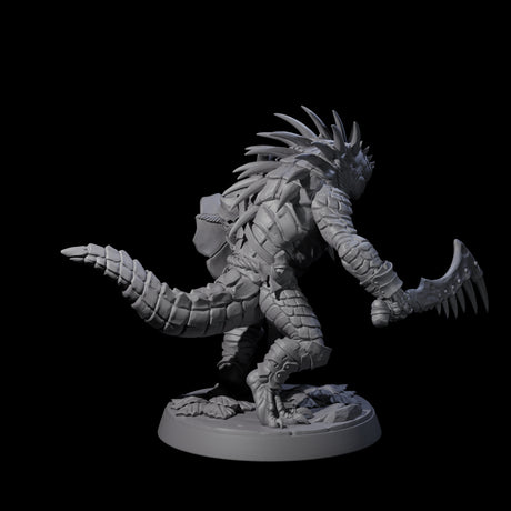 Spiky Lizardfolk A Miniature for Dungeons and Dragons, Pathfinder or other TTRPGs