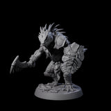 Spiky Lizardfolk A Miniature for Dungeons and Dragons, Pathfinder or other TTRPGs