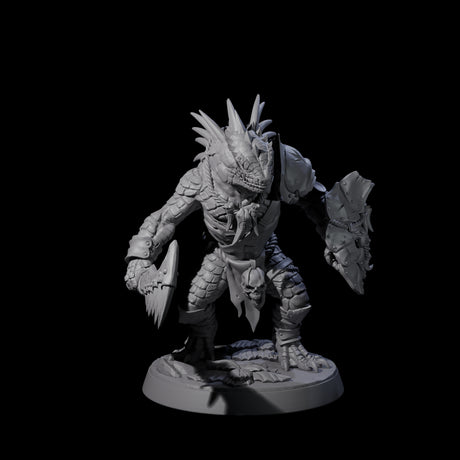 Spiky Lizardfolk A Miniature for Dungeons and Dragons, Pathfinder or other TTRPGs