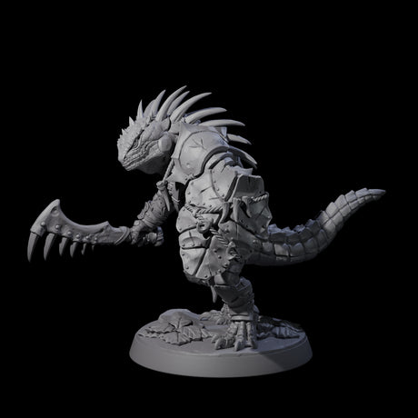 Spiky Lizardfolk A Miniature for Dungeons and Dragons, Pathfinder or other TTRPGs