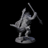 Spiky Lizardfolk B Miniature for Dungeons and Dragons, Pathfinder or other TTRPGs