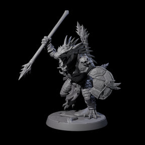 Spiky Lizardfolk B Miniature for Dungeons and Dragons, Pathfinder or other TTRPGs