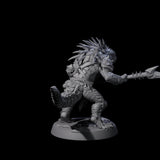 Spiky Lizardfolk C Miniature for Dungeons and Dragons, Pathfinder or other TTRPGs