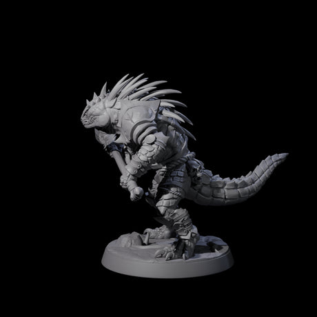 Spiky Lizardfolk C Miniature for Dungeons and Dragons, Pathfinder or other TTRPGs