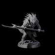 Spiky Lizardfolk C Miniature for Dungeons and Dragons, Pathfinder or other TTRPGs