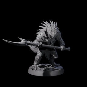 Spiky Lizardfolk C Miniature for Dungeons and Dragons, Pathfinder or other TTRPGs