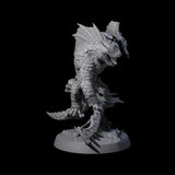 Spiky Lizardfolk D Miniature for Dungeons and Dragons, Pathfinder or other TTRPGs
