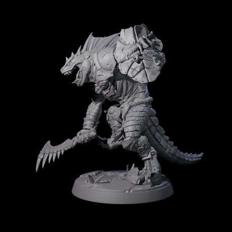 Spiky Lizardfolk D Miniature for Dungeons and Dragons, Pathfinder or other TTRPGs