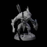 Spiky Lizardfolk E Miniature for Dungeons and Dragons, Pathfinder or other TTRPGs