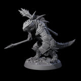 Spiky Lizardfolk E Miniature for Dungeons and Dragons, Pathfinder or other TTRPGs