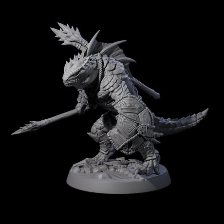 Spiky Lizardfolk E Miniature for Dungeons and Dragons, Pathfinder or other TTRPGs