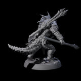 Spiky Lizardfolk E Miniature for Dungeons and Dragons, Pathfinder or other TTRPGs