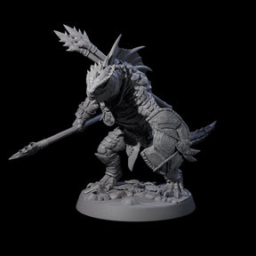 Spiky Lizardfolk E Miniature for Dungeons and Dragons, Pathfinder or other TTRPGs