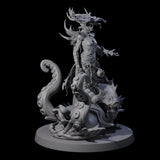 Spiky Misteress of the Sea Miniature for Dungeons and Dragons, Pathfinder or other TTRPGs